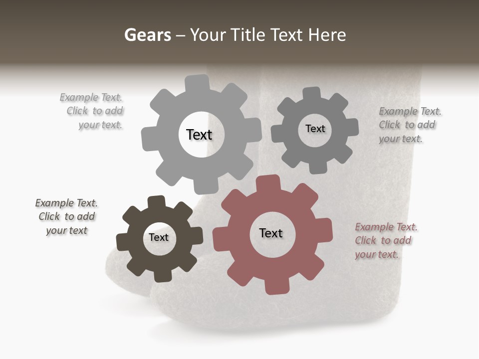 Child's Valenki - Russian Felt Footwear PowerPoint Template