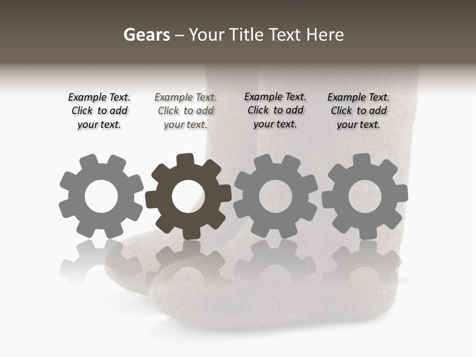 Child's Valenki - Russian Felt Footwear PowerPoint Template