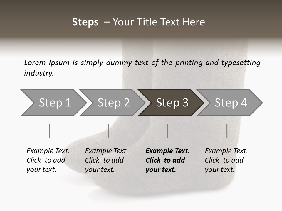 Child's Valenki - Russian Felt Footwear PowerPoint Template