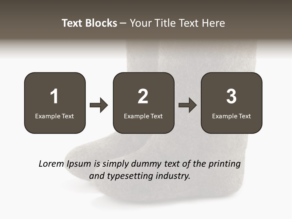 Child's Valenki - Russian Felt Footwear PowerPoint Template