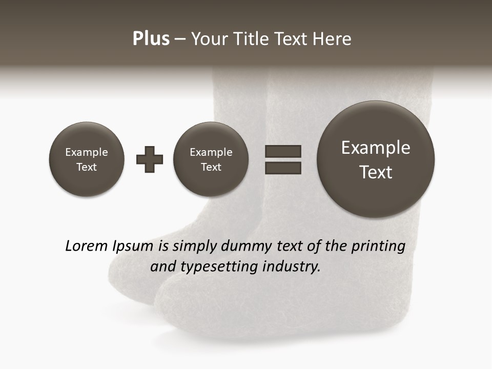 Child's Valenki - Russian Felt Footwear PowerPoint Template