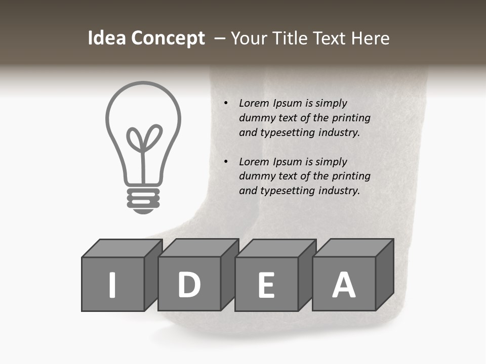 Child's Valenki - Russian Felt Footwear PowerPoint Template