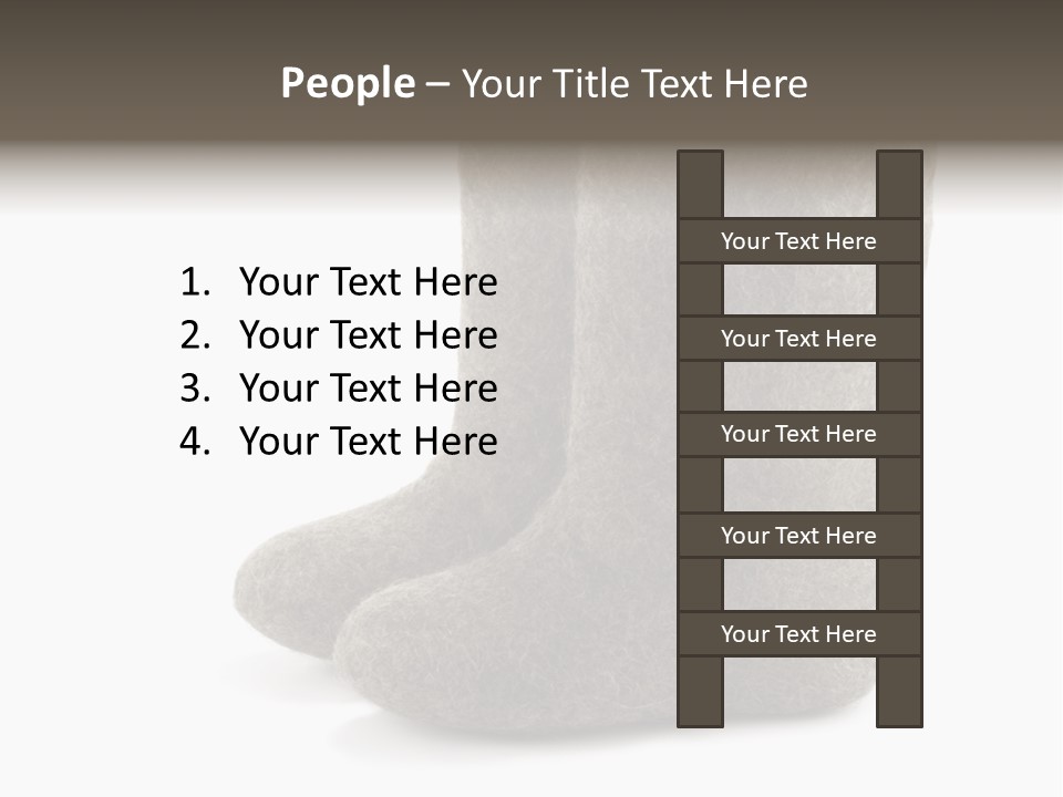 Child's Valenki - Russian Felt Footwear PowerPoint Template