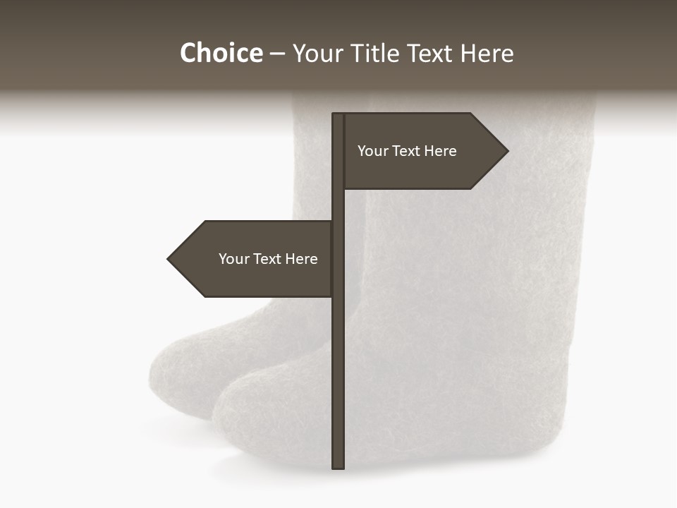 Child's Valenki - Russian Felt Footwear PowerPoint Template