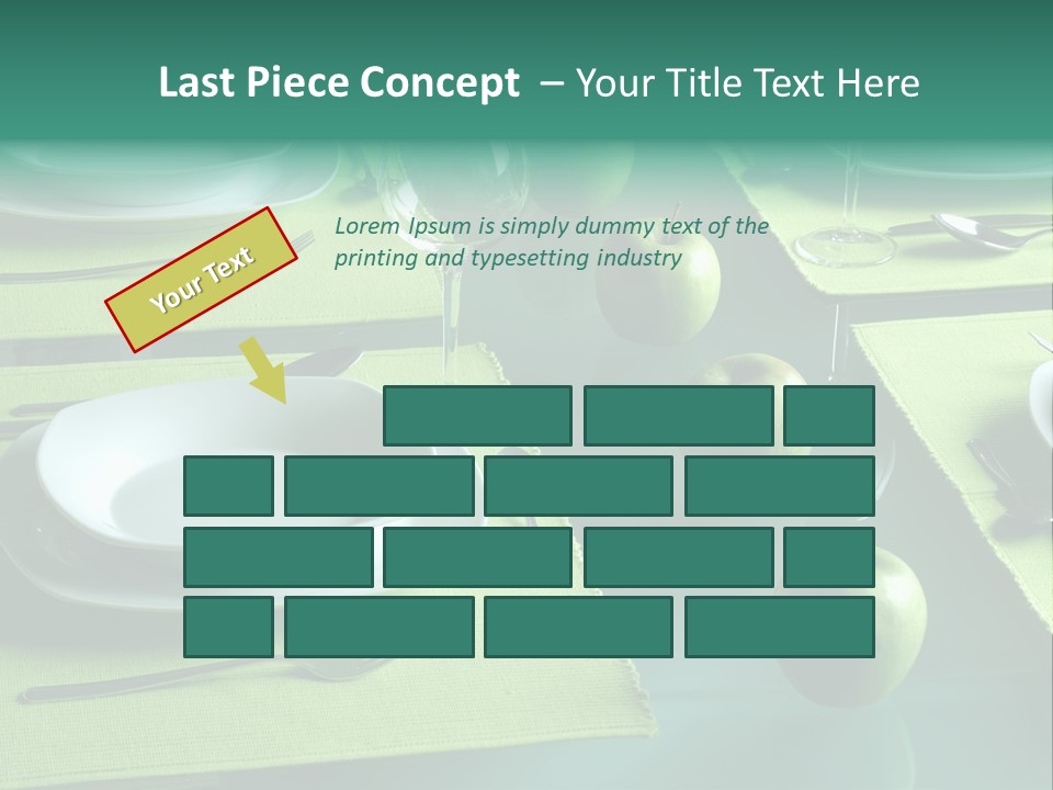 Trendy Table Setting PowerPoint Template