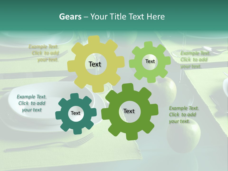 Trendy Table Setting PowerPoint Template