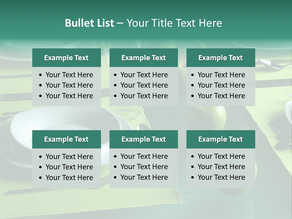 Trendy Table Setting PowerPoint Template