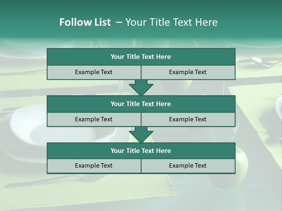 Trendy Table Setting PowerPoint Template