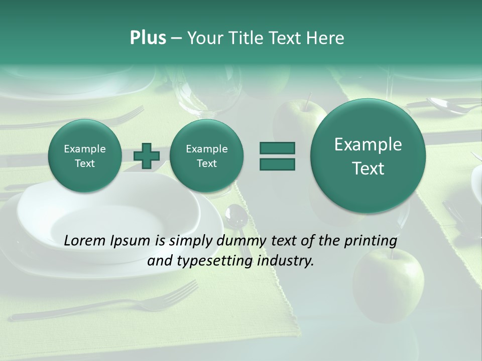 Trendy Table Setting PowerPoint Template