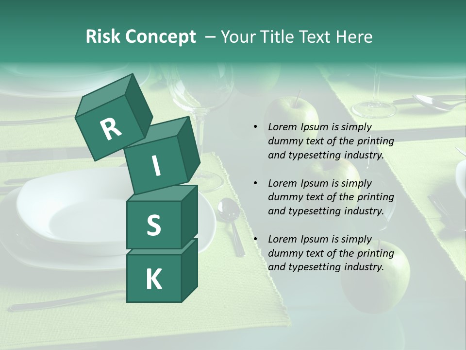 Trendy Table Setting PowerPoint Template