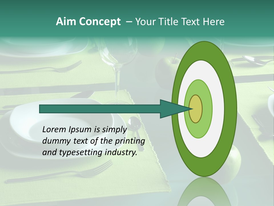 Trendy Table Setting PowerPoint Template