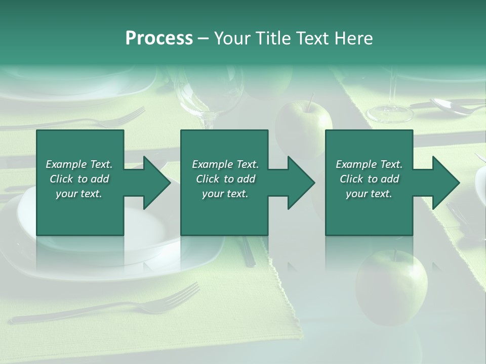 Trendy Table Setting PowerPoint Template