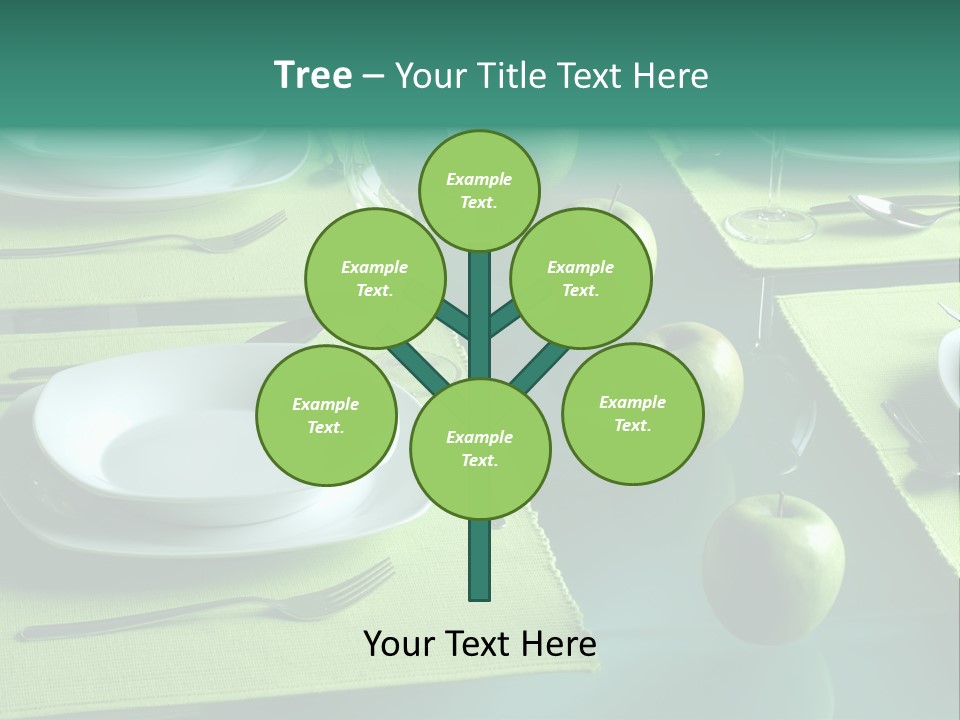 Trendy Table Setting PowerPoint Template
