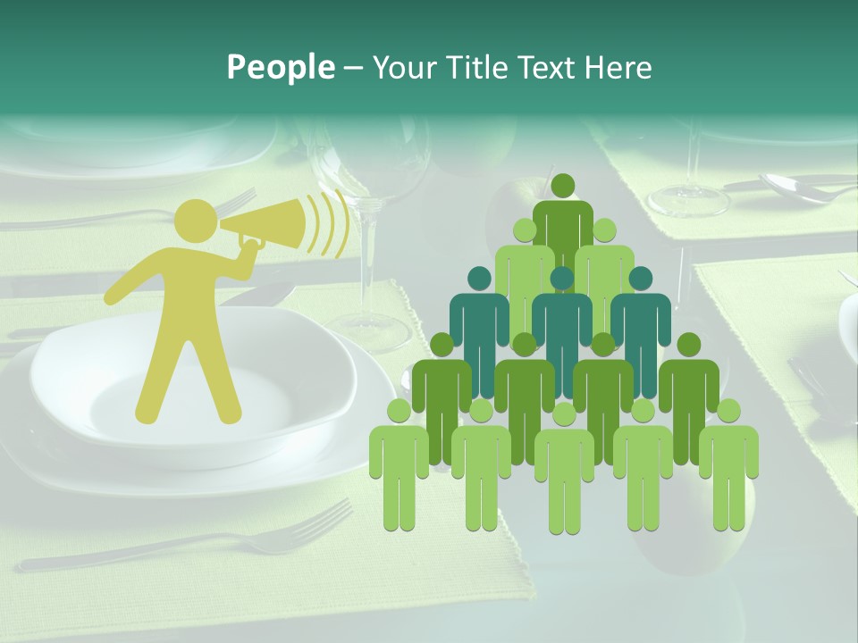 Trendy Table Setting PowerPoint Template