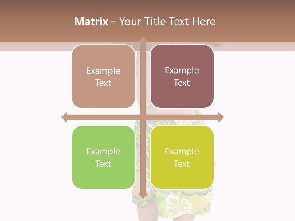 Boy Child In Swimsuit With Goggles And Snorkel. PowerPoint Template