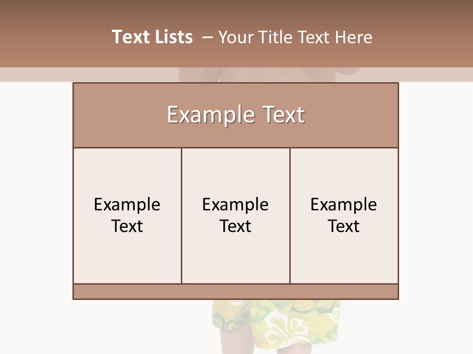 Boy Child In Swimsuit With Goggles And Snorkel. PowerPoint Template