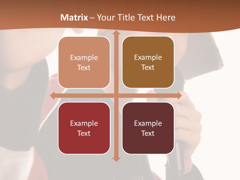 Photo Of Smiling Boy Singing A Rap Song PowerPoint Template