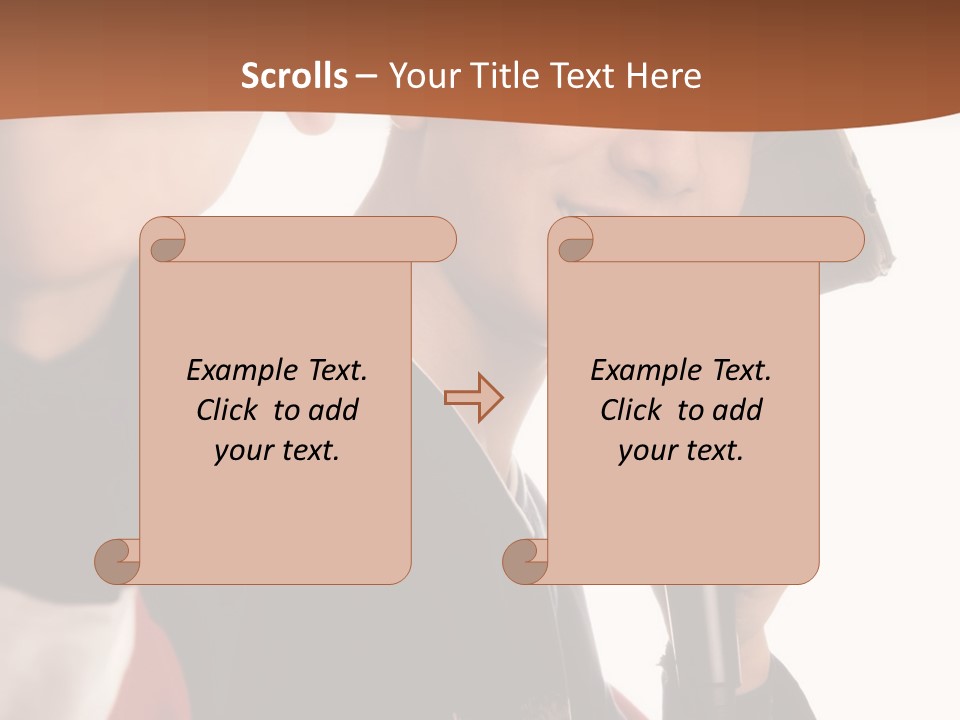 Photo Of Smiling Boy Singing A Rap Song PowerPoint Template
