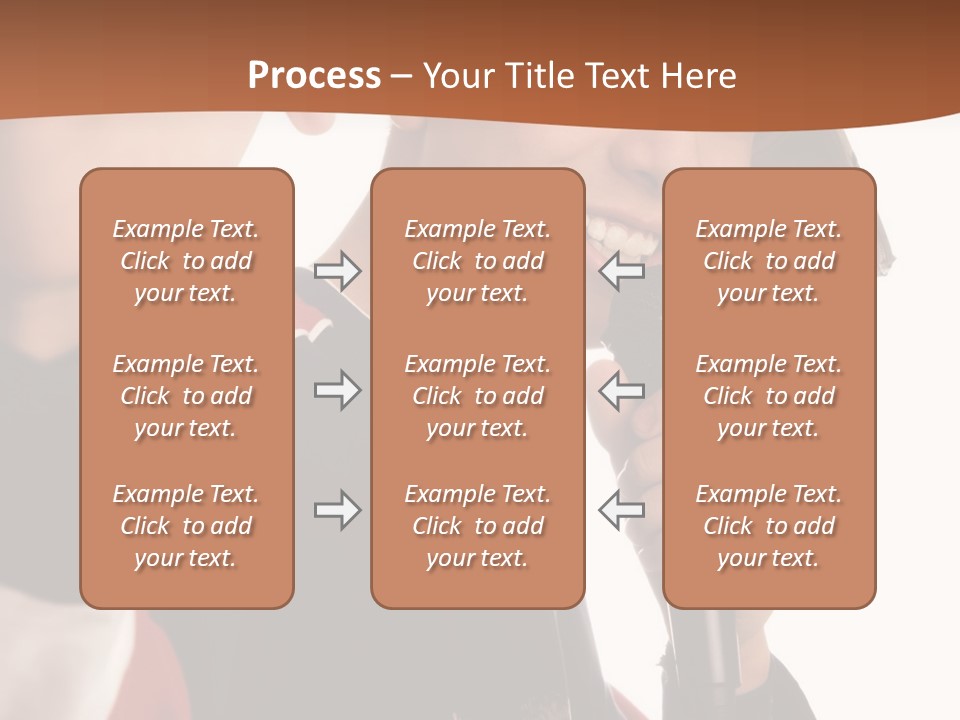 Photo Of Smiling Boy Singing A Rap Song PowerPoint Template