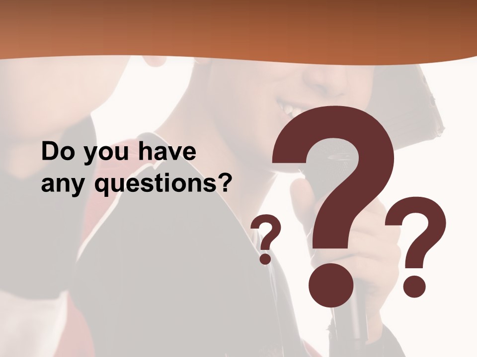 Photo Of Smiling Boy Singing A Rap Song PowerPoint Template