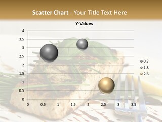 Salmon Dish With Chive And Basil PowerPoint Template