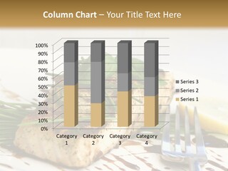 Salmon Dish With Chive And Basil PowerPoint Template