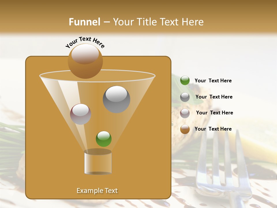 Salmon Dish With Chive And Basil PowerPoint Template