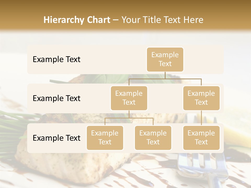 Salmon Dish With Chive And Basil PowerPoint Template