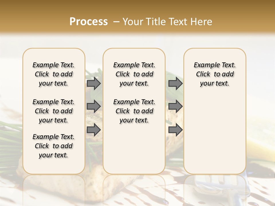 Salmon Dish With Chive And Basil PowerPoint Template