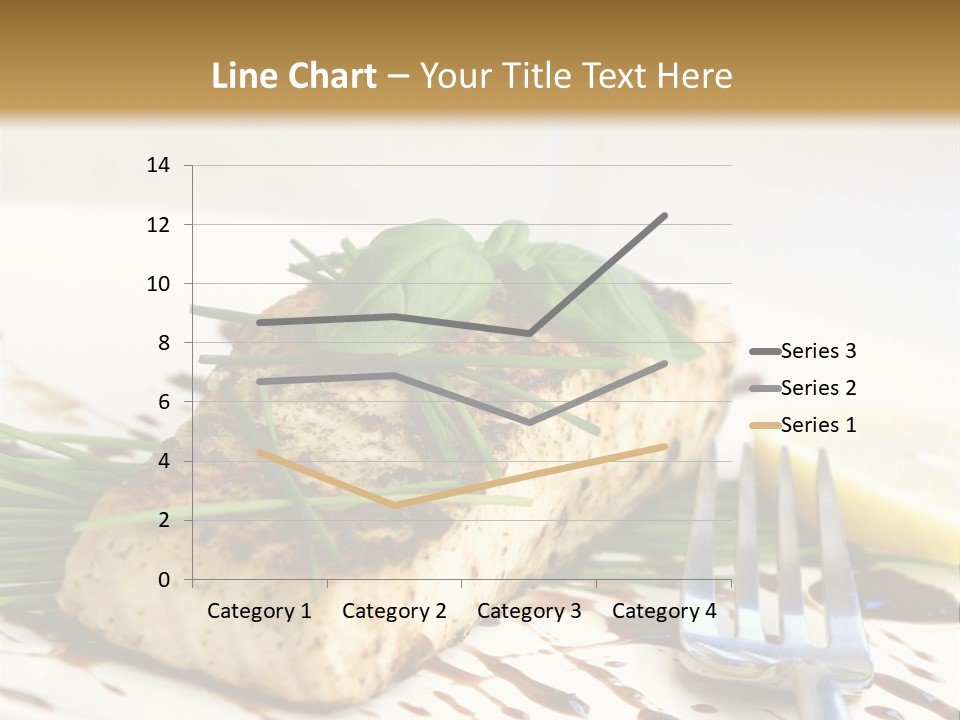 Salmon Dish With Chive And Basil PowerPoint Template