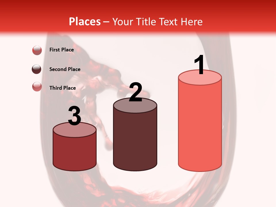 Red Wine Pouring Into Wine Glass PowerPoint Template