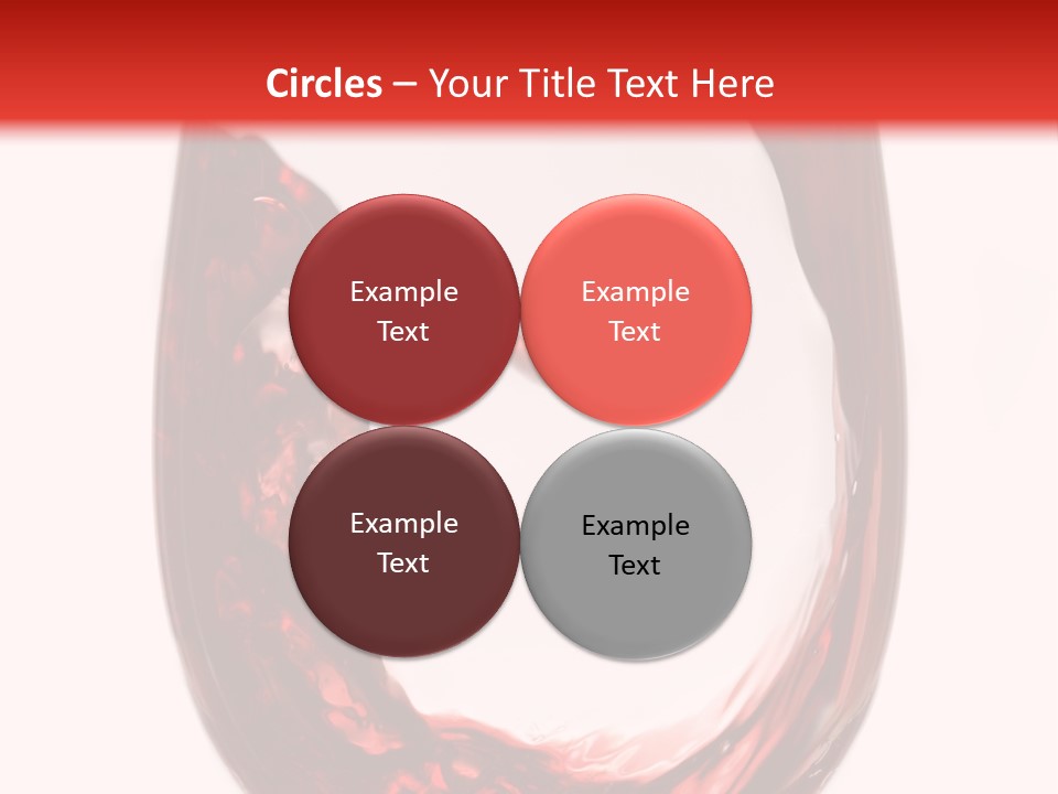 Red Wine Pouring Into Wine Glass PowerPoint Template