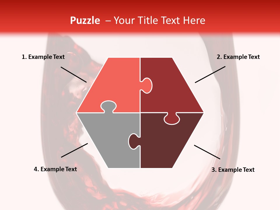 Red Wine Pouring Into Wine Glass PowerPoint Template