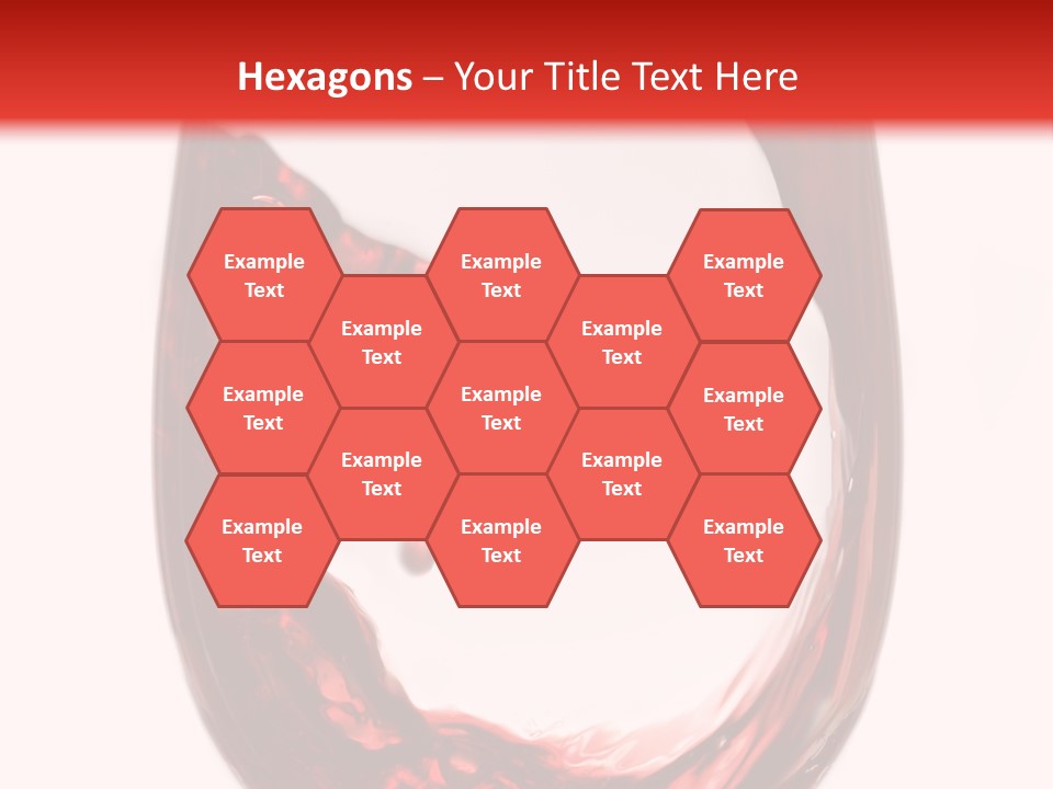 Red Wine Pouring Into Wine Glass PowerPoint Template