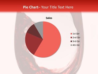 Red Wine Pouring Into Wine Glass PowerPoint Template