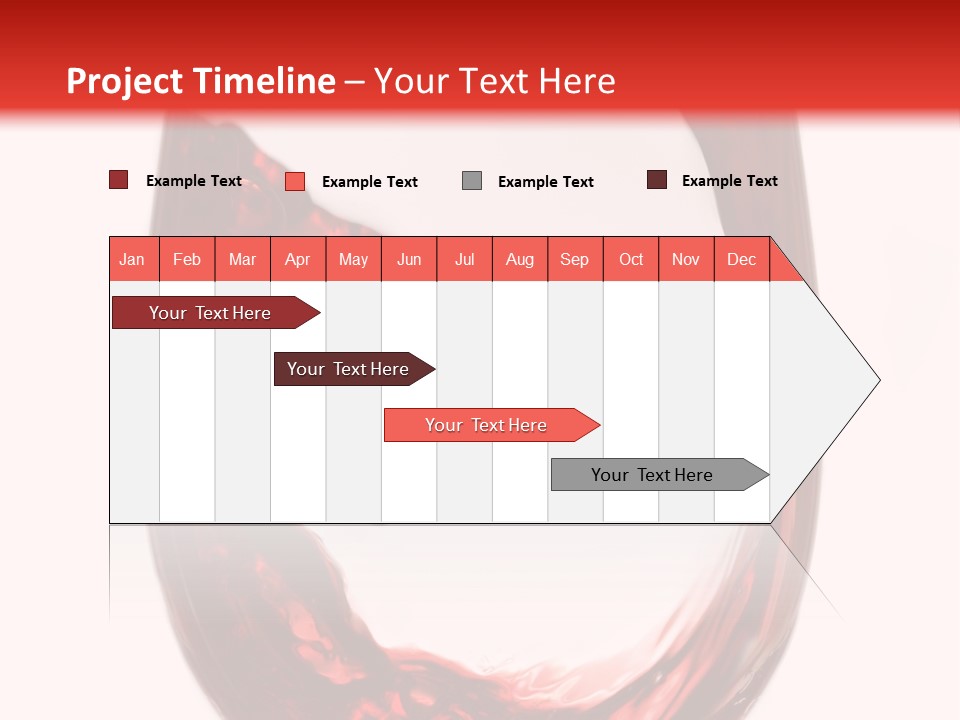 Red Wine Pouring Into Wine Glass PowerPoint Template