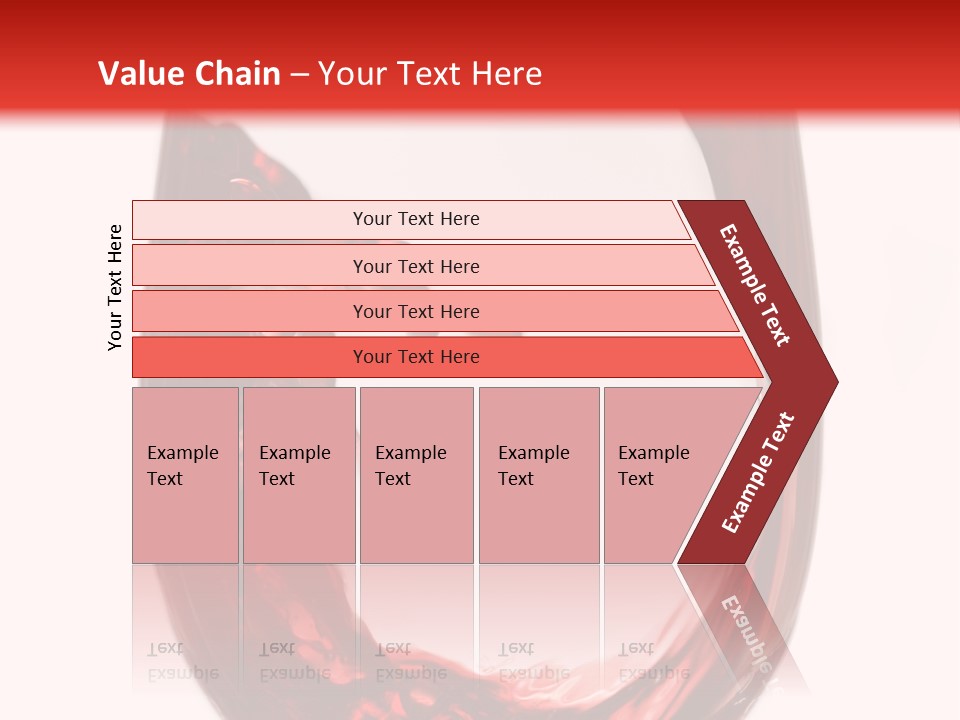 Red Wine Pouring Into Wine Glass PowerPoint Template