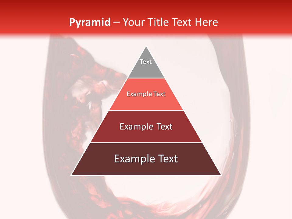 Red Wine Pouring Into Wine Glass PowerPoint Template