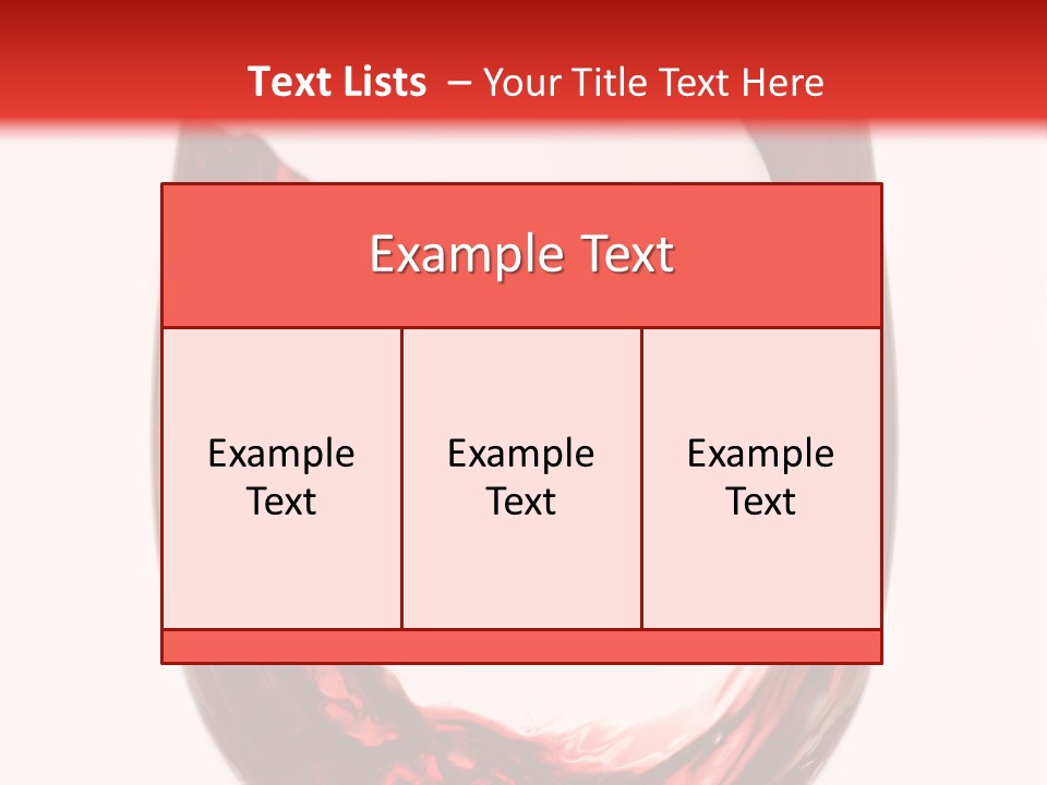 Red Wine Pouring Into Wine Glass PowerPoint Template