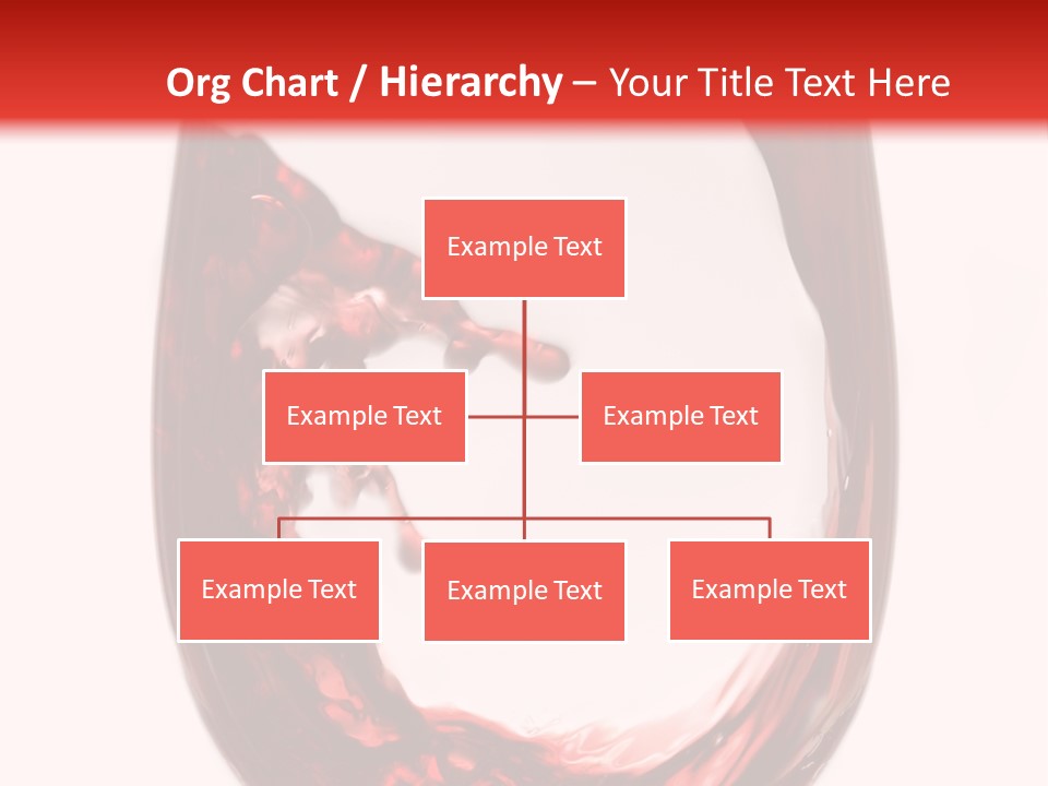 Red Wine Pouring Into Wine Glass PowerPoint Template