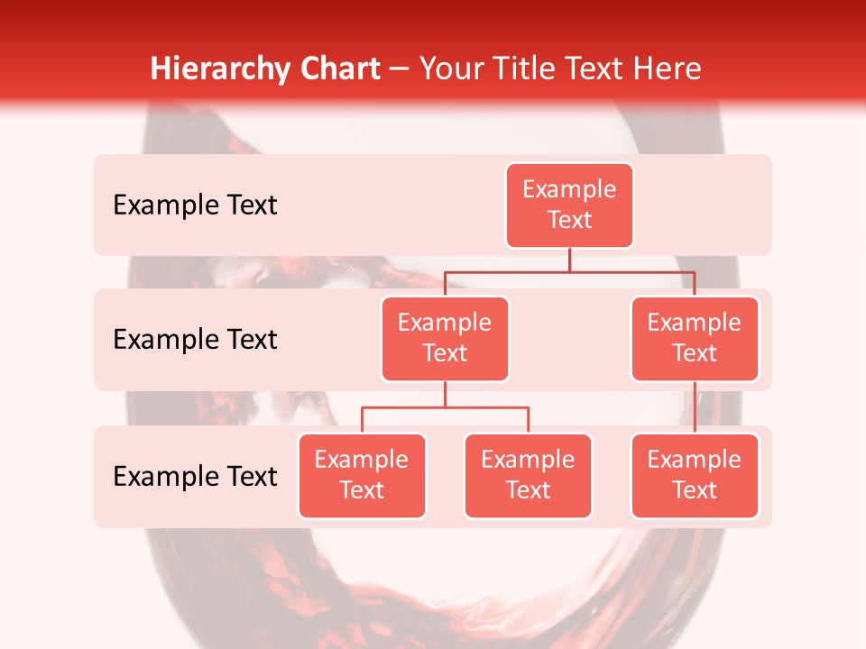 Red Wine Pouring Into Wine Glass PowerPoint Template