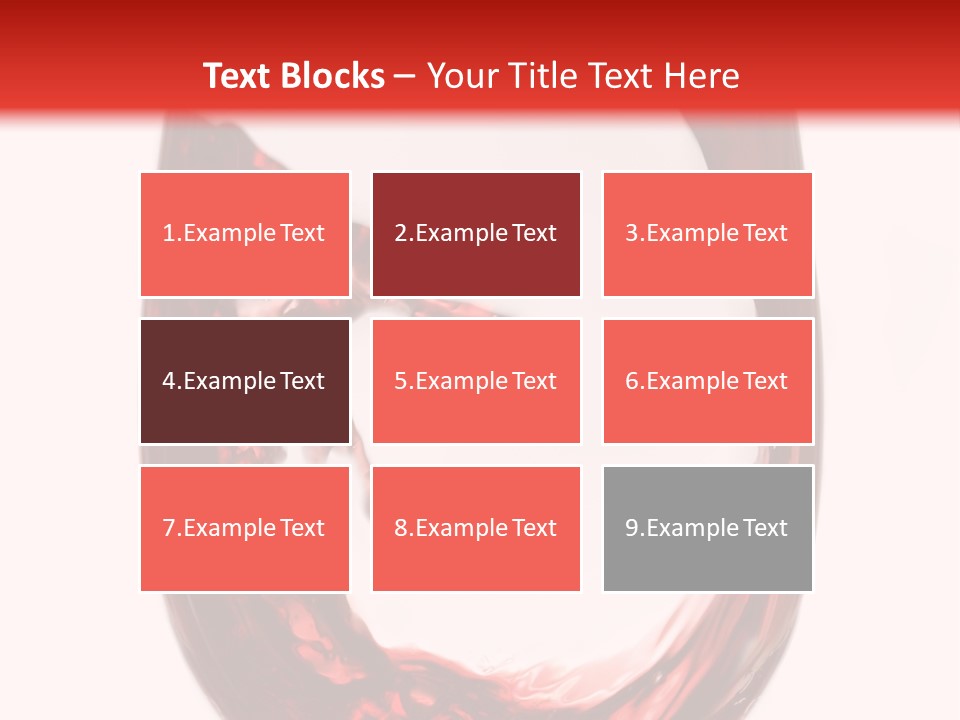 Red Wine Pouring Into Wine Glass PowerPoint Template