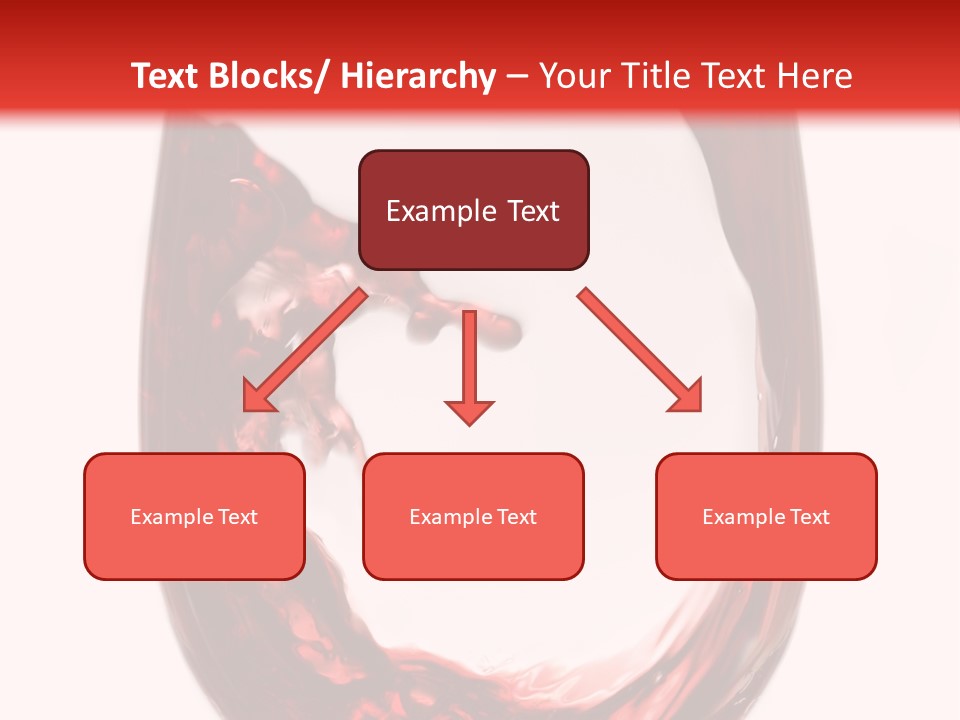Red Wine Pouring Into Wine Glass PowerPoint Template
