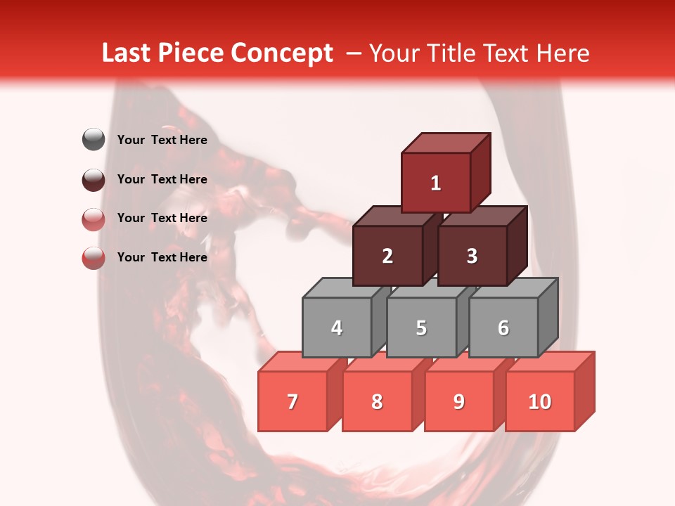 Red Wine Pouring Into Wine Glass PowerPoint Template