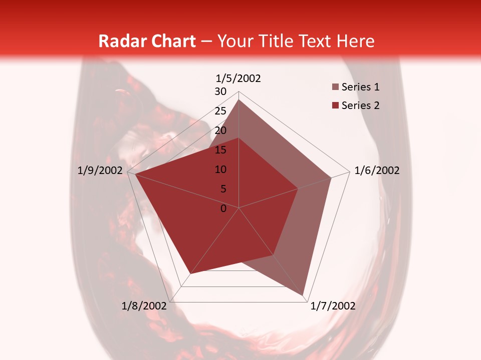 Red Wine Pouring Into Wine Glass PowerPoint Template