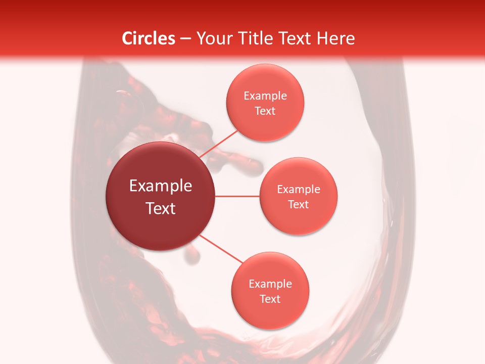 Red Wine Pouring Into Wine Glass PowerPoint Template