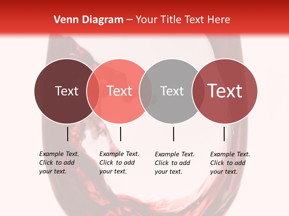 Red Wine Pouring Into Wine Glass PowerPoint Template