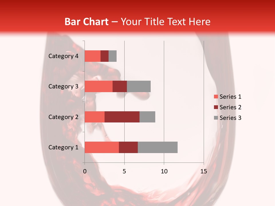 Red Wine Pouring Into Wine Glass PowerPoint Template