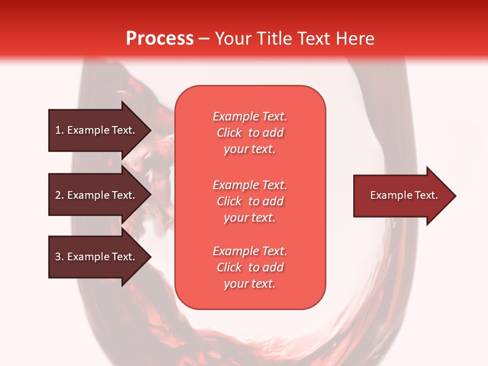 Red Wine Pouring Into Wine Glass PowerPoint Template