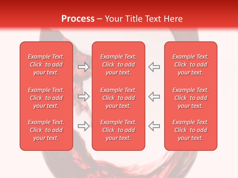 Red Wine Pouring Into Wine Glass PowerPoint Template